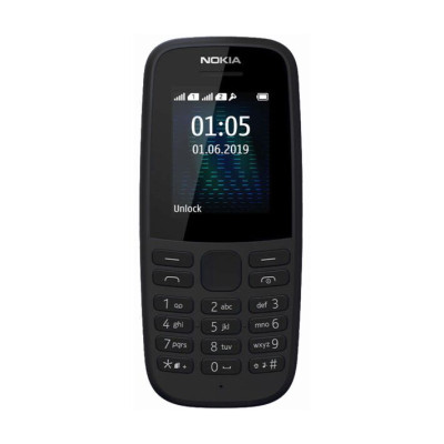 Мобільний телефон Nokia 105 Dual Sim 2019 Black (16KIGB01A01)