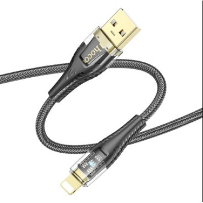 Кабель HOCO U121 USB - Lightning Black
