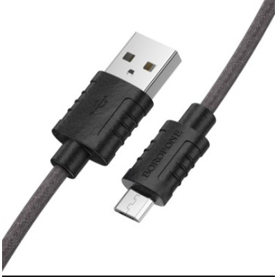 Кабель Borofone BX52 USB - MicroUSB (2.4A/1м) Black