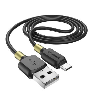 Кабель Borofone BX59 USB - MicroUSB (2.4A/1м) Black