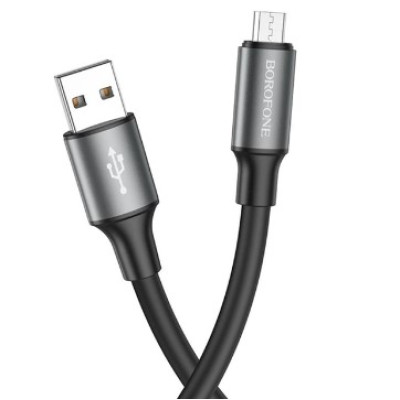 Кабель Borofone BX82 USB - MicroUSB (2.4A/1м) Black