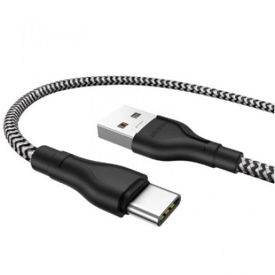 Кабель Borofone BX39 USB - Type-C (3A/1м) Black&White