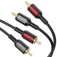 Кабель Borofone BL13 2xRCA to 2xRCA Black