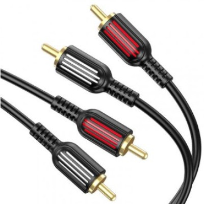Кабель Borofone BL13 аудіо 2xRCA - 2xRCA 1.5м Black
