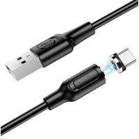 Кабель Borofone BX41 USB - Type-C магнитный (2.4A/1м) Black