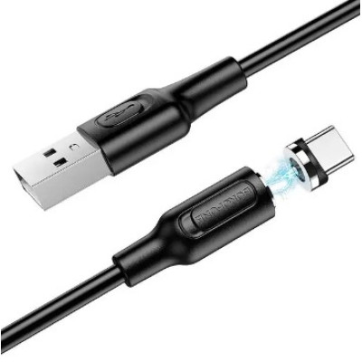 Кабель Borofone BX41 USB - Type-C магнитный (2.4A/1м) Black