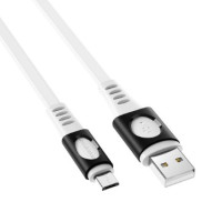 Кабель Borofone BX35 USB - MicroUSB (2.4A/1м) White