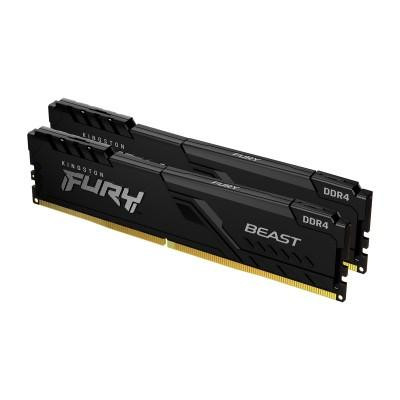 Пам'ять для настільних комп'ютерів Kingston FURY 32 GB (2x16GB) DDR4 3600 MHz Beast Black (KF436C18B