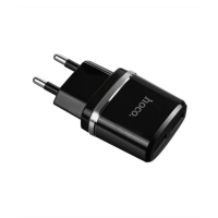 Мережевий зарядний пристрій Hoco C12 2.4A 2USB Black