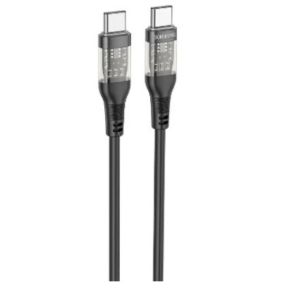 Кабель Borofone BU37 Type-C - Type-C (60W/3A/1.2м) Black