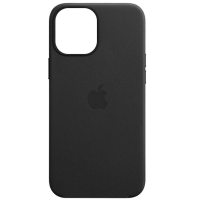 Шкіряний чохол Leather Case (AAA) with MagSafe для Apple iPhone 13 Pro Max (6.7") (Midnight)