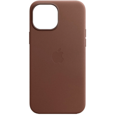 Шкіряний чохол Leather Case (AAA) with MagSafe для Apple iPhone 14 Pro (6.1") (Umber)