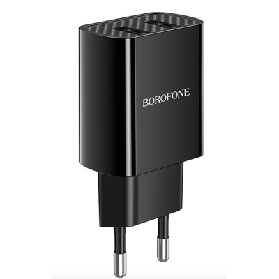Мережевий заряжний пристрій Borofone BA53A Powerway (2USB/2.1A)