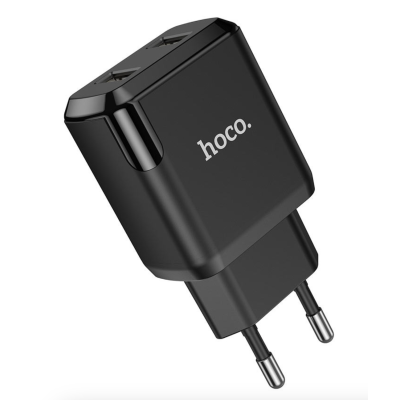 Мережевий зарядний пристрій Hoco BN7 (2USB/2,1A) Black