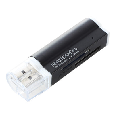 CardReader Siyoteam Micro SD SDHC MMC Black
