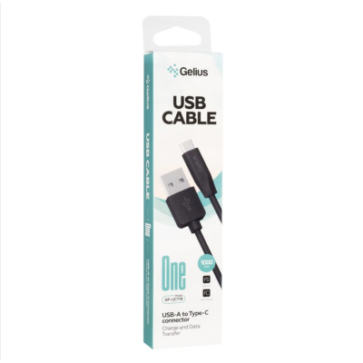 Кабель USB Gelius One GP-UC119 (1m) Type-C Black