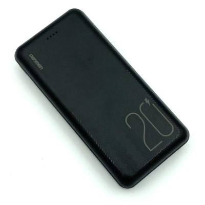Зовнішній акумулятор (Power Bank) DENMEN DP07 20000mAh Black