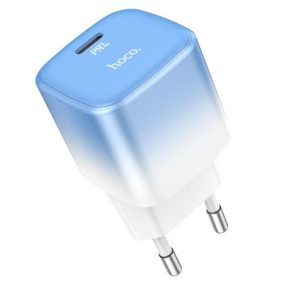 Мережевий зарядний пристрій Hoco C101A PD20W Blue