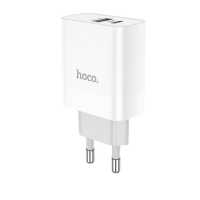 Мережевий зарядний пристрый Hoco C80A USB/ Type-C QC PD 20W
