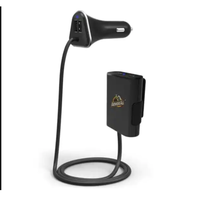 Автомобільний зарядний пристрій Totu Design 9.6A 4USB 1.8m Black