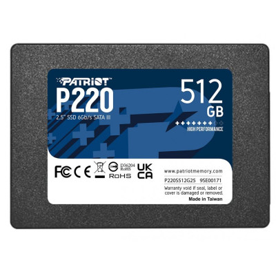 SSD накопичувач PATRIOT P220 512 GB (P220S512G25)