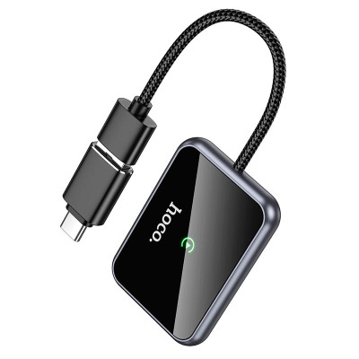 Адаптер HOCO Way car wireless CarPlay adapter HU1 Black