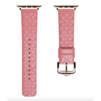 Ремінець шкіряний Hoco WA18 з класичною защіпкою для Apple Watch 42/44/45/49mm (Pink)