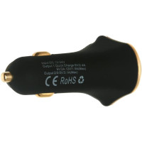 Автомобільний зарядний пристрій LeekinS LQ-A06  6A Black