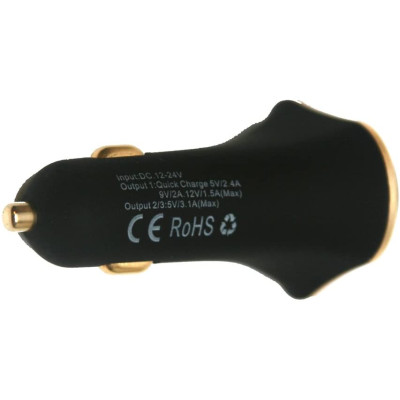 Автомобільний зарядний пристрій LeekinS LQ-A06  6A Black