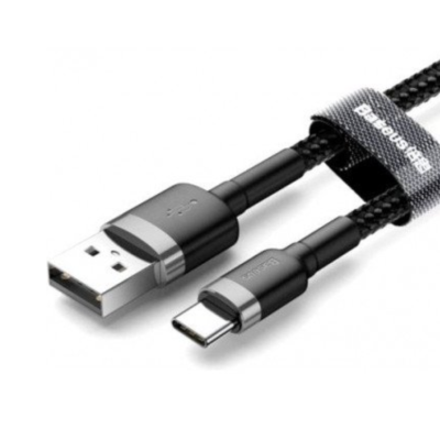 Кабель USB Baseus Cafule to Type-C 2m Black/Gray