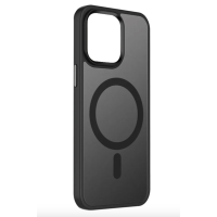 TPU+PC чохол Metal Buttons with MagSafe Colorful для Apple iPhone 15 (6.1") (Чорний)
