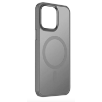 TPU+PC чохол Metal Buttons with MagSafe Colorful для Apple iPhone 15 (6.1") (Сірий)