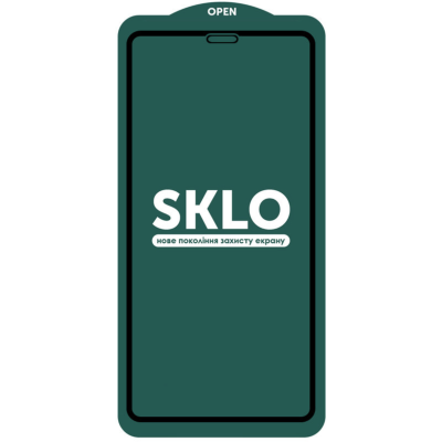 Захисне скло SKLO 5D (full glue) (тех.пак) для Iphone 15