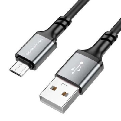 Кабель Borofone BX83 USB - MicroUSB (2.4A/1м) Black