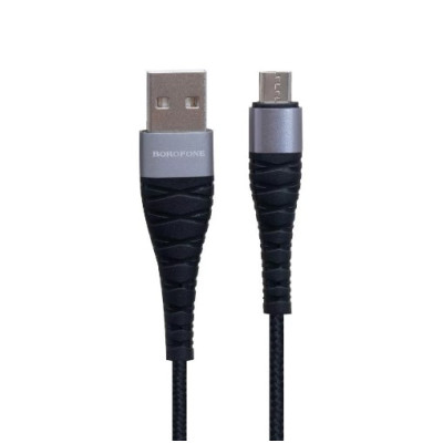 Кабель Borofone BX32 USB - MicroUSB (2.4A/0,25м) Black