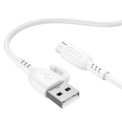 Кабель Borofone BX91 USB - Lightning (2.4A/1м) White