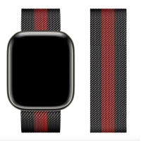 Ремінець Hoco WA03 для Apple Watch Milanese Loop 42/44/45/49mm (10 - Black and Red)