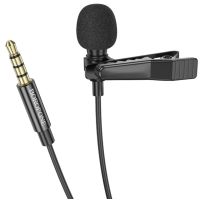 Мікрофон петличний Borofone BFK11 Elegant lavalier 3.5mm Black