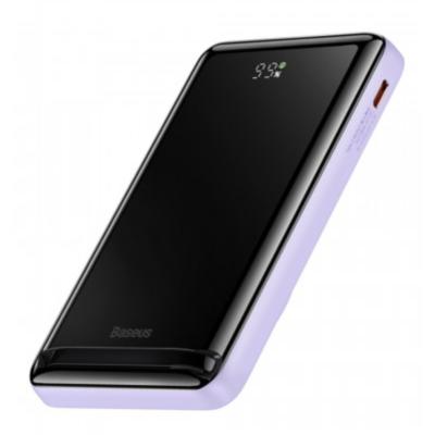 Зовнішній акумулятор Baseus Magnetic Wireless Fast Charging 20W 10000mAh Purple