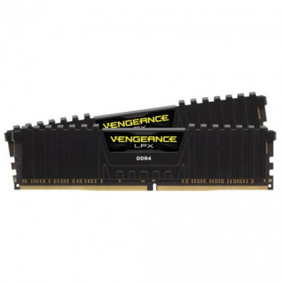 Пам'ять для настільних комп'ютерів Corsair 16 GB (2x8GB) DDR4 3600 MHz Vengeance LPX Black (CMK16GX4