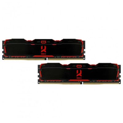 Пам'ять для настільних комп'ютерів GOODRAM 32 GB (2x16GB) DDR4 3200 MHz IRDM Black (IR-X3200D464L18/