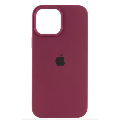 Чохол Silicone Case Full Protective для Apple iPhone 15 Pro (6.1") (Maroon)