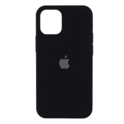 Чохол Silicone Case Full Protective (AA) для Apple iPhone 12 Pro Max (6.7") (Чoрний / Black)