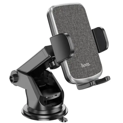 Автотримач HOCO CA95 Polaris push-type telescopic suction cup car holder black