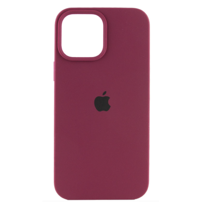 Чохол Silicone Case Full Protective (AA) для Apple iPhone 14 Plus (6.7") (Бордовий / Maroonl)