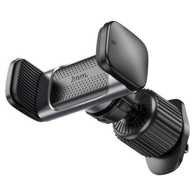 Автотримач HOCO CA110 pull clip air outlet car holder Black Metal Gray