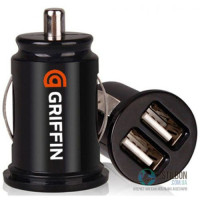 Автомобільний зарядний пристрій GRIFFIN Dual USB 2 in 1 Black