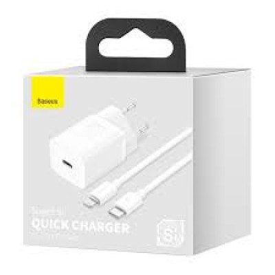 Мережевий зарядний пристрій Baseus GaN Fast Charger (mini PD20W (1USB-C) + кабель Туре-С 10 Туре-с B