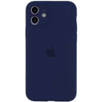 Чехол Silicone Case Full Camera Protective (AA) для Apple iPhone 12 mini (5.4") (Cиній / Navy Blue)