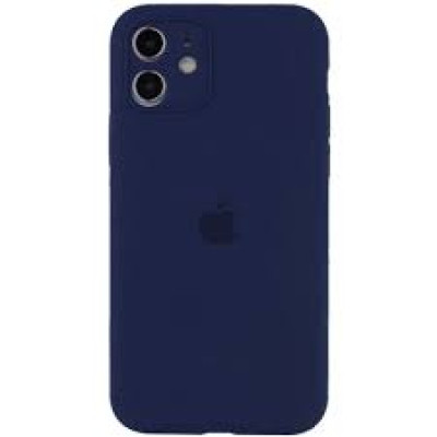 Чохол Silicone Case Full Camera Protective (AA) для Apple iPhone 12 mini (5.4") (Cиній / Navy Blue)